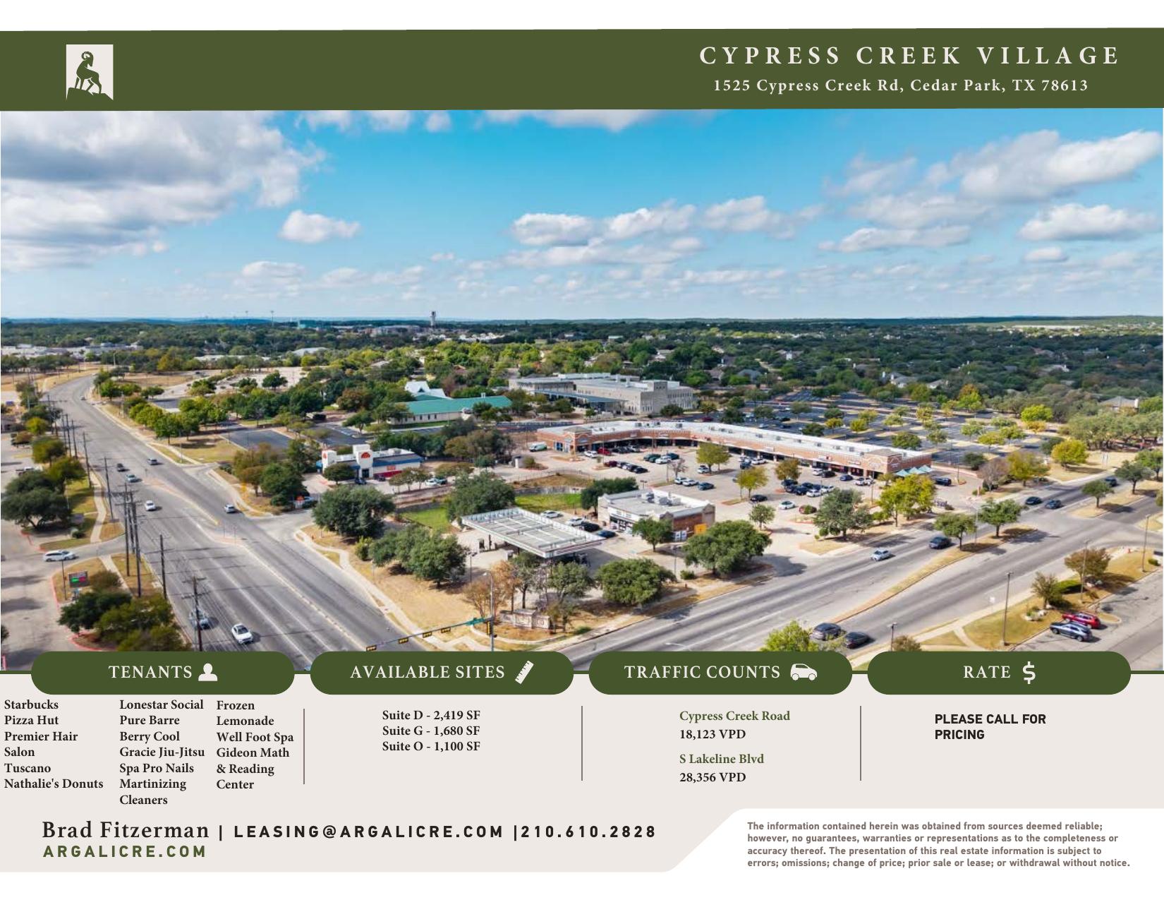 Leasing flyer — neighborhood retail center — page 2